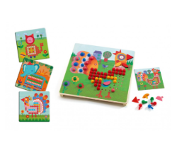 Djeco Mosaïco Animo – Dierenmozaïek - Mozaiekspel – vanaf 4 jaar