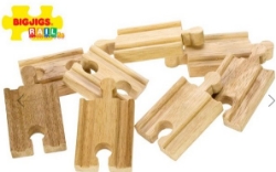 Image de BJT104 Koppelstukjes voor Houten Treinbaan - 8 stuks- Bigjigs