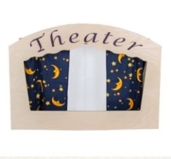 Van Dijk Toys Poppenkast Theater Tafelmodel – Hout, Inklapbaar – 3+