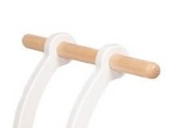 Van Dijk Toys Houten Bakfiets Naturel/Wit – Vierwieler Kinderloopfiets – Vanaf 1 jaar