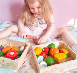 Bigjigs kratje met houten snij-fruit fruit BJ-BJ472 6