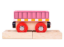 Bigjigs Roze Houten Treinwagon – BJT484