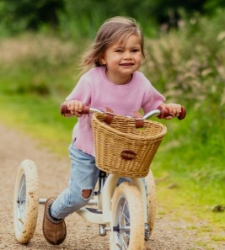 Trybike steel fietsmandje rotan