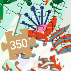 Djeco Puzz’Art Aap – silhouetpuzzel van 350 stukjes – vanaf 7 jaar