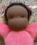 Image de SALE!!!  Pop Antroposofisch Zitpopje Afrikaans roze Nicky velours 25 cm