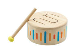 Picture of Muziek Plan Toys Houten trommel Solid Drum 