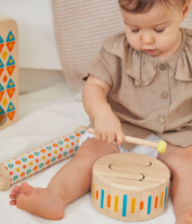 Picture of Muziek Plan Toys Houten trommel Solid Drum 