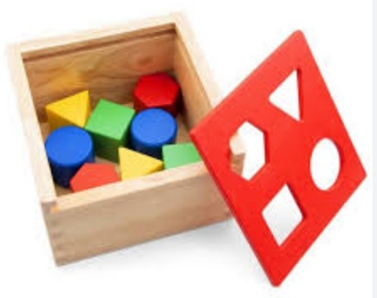 Afbeeldingen van SALE!!!  Baby-Peuter Klassieke vormenstoof hout