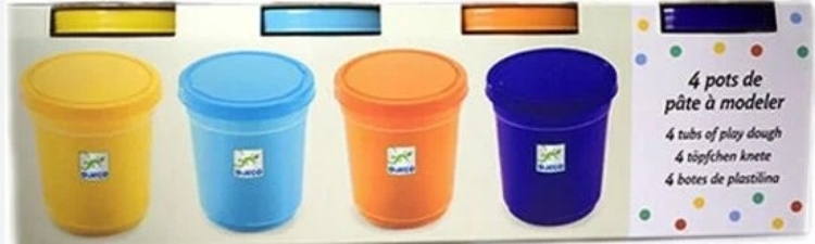 Afbeeldingen van SALE!!!  Knutsel Boetseerklei 4 kleuren met paars x140g