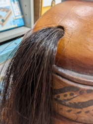 Picture of Antiek Houten Hobbelpaard met Gietijzeren Wielen – 83 cm hoog – Ca. 1910