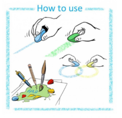 Image de Crayon Rocks Crayonbox 4x16 kleuren - Wasco Krijtjes - 3+