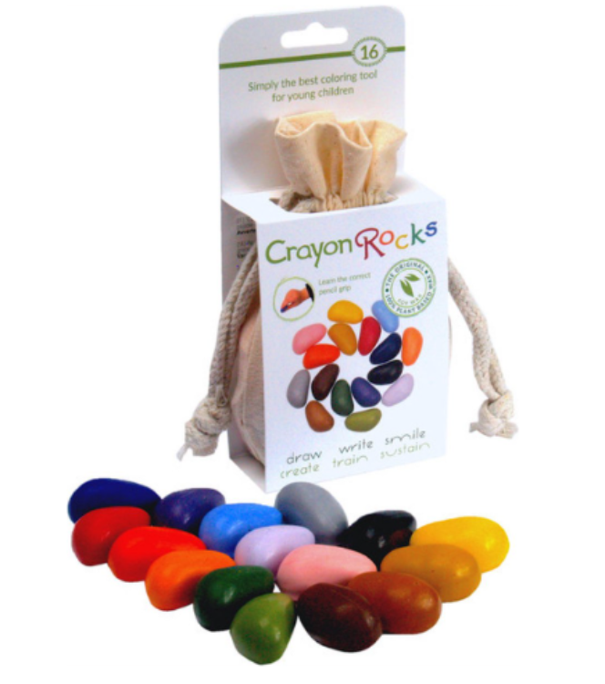 Bild von Crayon Rocks Cotton Muslin 16 kleuren - Ergonomische Wasco Krijtjes - 3+