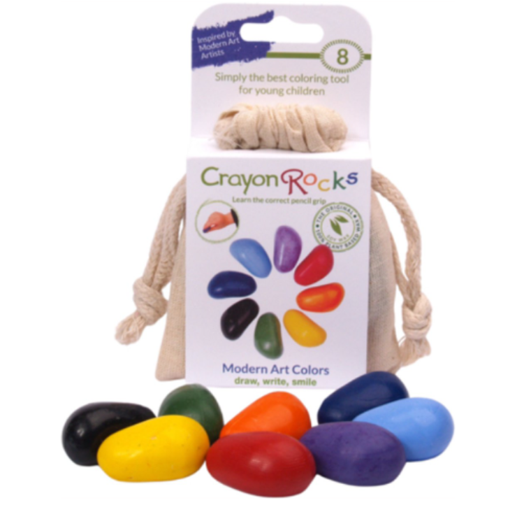 Bild von Crayon Rocks Cotton Muslin 8 kleuren - Ergonomische Wasco Krijtjes - 3+