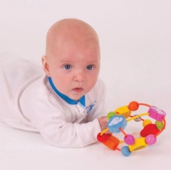Afbeeldingen van Bigjigs Baby Activitybal - Grijpspeelgoed - 3m+