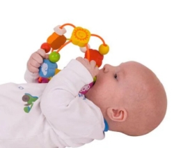 Afbeeldingen van Baby Activitybal, grijpspeelgoed - Bigjigs - vanaf 3 maanden
