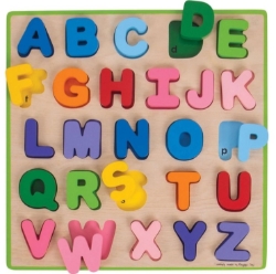 Picture of Puzzel grote stukken Alfabet Hoofdletters - Bigjigs - Vanaf 18 mnd.