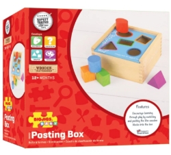 Picture of Houten Vormenstoof - 5 vormen - Bigjigs - 1jr+