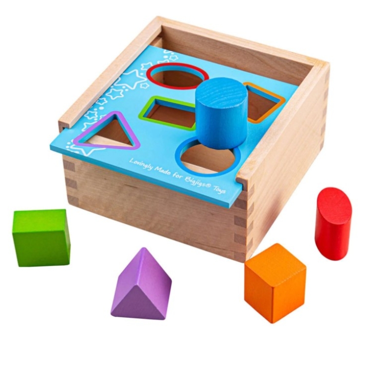 Image de Bigjigs Houten Vormenstoof - 5 Vormen - Educatief - 1jr+