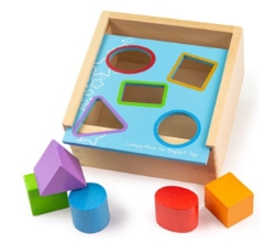 Picture of Houten Vormenstoof - 5 vormen - Bigjigs - 1jr+