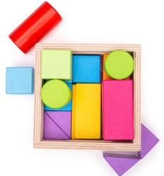 Picture of Eerste Houten Blokkenset Kleurig - Bigjigs - vanaf 1 jaar