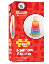 Image de Houten Stapeltoren Regenboog - Bigjigs - 12mnd+