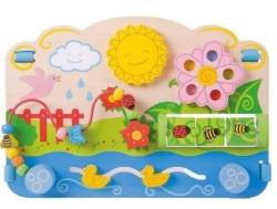 Picture of Houten Baby Activity Centre Bloem & Zon - Bigjigs - 6mnd+