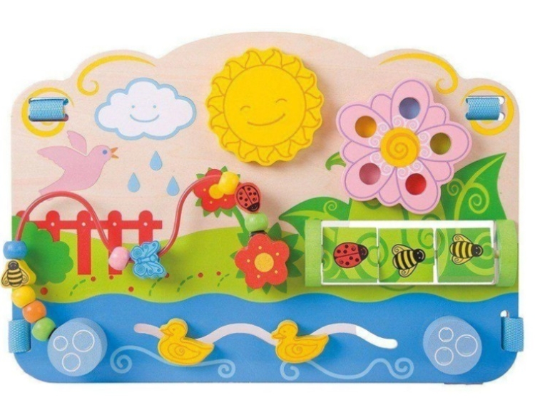 Image de Bigjigs Houten Baby Activity Center Bloem & Zon - Educatief - 6m+