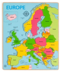 Picture of Houten Puzzel Europa - Bigjigs - vanaf 3 jaar