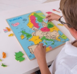 Picture of Houten Puzzel Europa - Bigjigs - vanaf 3 jaar