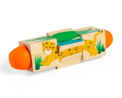 Picture of Houten draaipuzzel twist blocks Jungle - Bigjigs - 18 mnd+