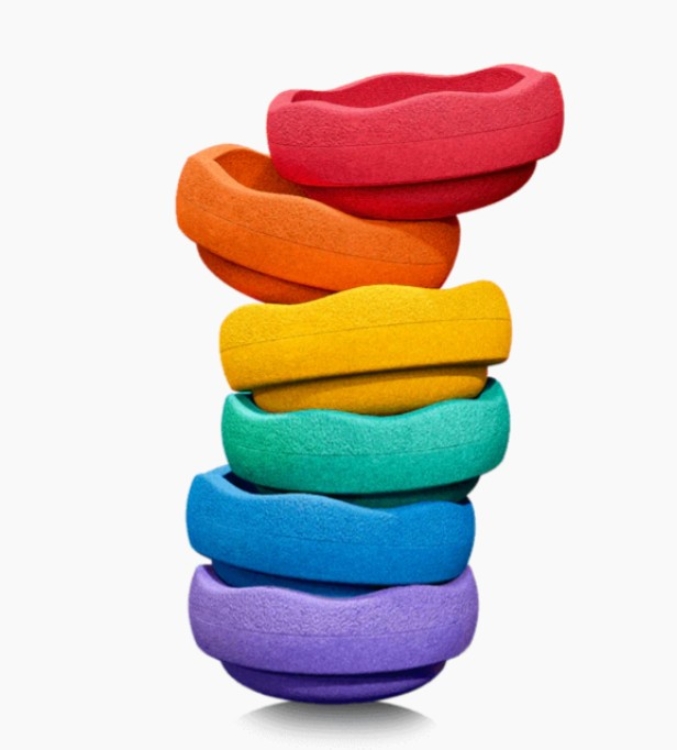 Bild von Stapelstein Original set van 6 Rainbow Classic - Creatief Spel & Beweging - 1jr+