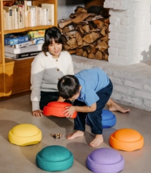 Afbeeldingen van Stapelstein Original set van 6 Rainbow Classic - Creatief Spel & Beweging - 1jr+