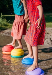 Afbeeldingen van Stapelstein Original set van 6 Rainbow Classic - Creatief Spel & Beweging - 1jr+