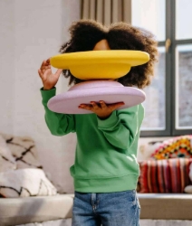 Afbeeldingen van Stapelstein Balance Board Geel Classic - Creatief Spel & Beweging - 1jr+