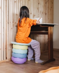 Afbeeldingen van Stapelstein Balance Board Zwart Classic - Creatief Spel & Beweging - 1jr+