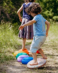 Afbeeldingen van Stapelstein Balance Board Zwart Classic - Creatief Spel & Beweging - 1jr+