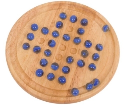 Bild von Bigjigs Houten Solitaire – Klassiek Bordspel met Glazen Kralen – 3jr+