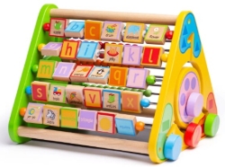 Afbeeldingen van Bigjigs Activity Centre – Houten Triangel Speelcentrum FSC 12m+