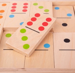 Picture of Bigjigs Jumbo Domino Spel - Duurzaam houten Spel - 3jr+