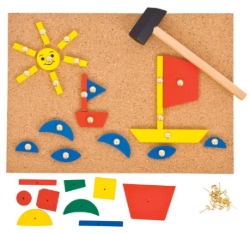 Bild von Bigjigs Hamertje tik Boot – Houten Creatief Spel – 3+ jaar