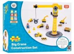 Bild von Bigjigs Rail Hijskraan & Bouwvoertuigen – Houten Treinbaan – 3 jaar+