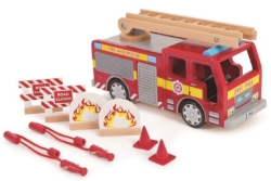 Image de Tidlo Houten Brandweerauto – Speelset - 3jr+