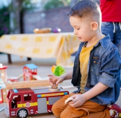 Image de Tidlo Houten Brandweerauto – Speelset - 3jr+
