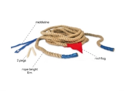 Image de BS Toys Touwtrekken 10 Meter – Trektouw van Hennep – Vanaf 6 Jaar