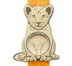 Image de Mava Slap-on Horloge Leeuwenwelp – Slap-on Kids Watch – vanaf 6 jaar