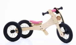 Bild von Trybike zadelhoes en kinbeschermer Roze – voor de Houten Trybike