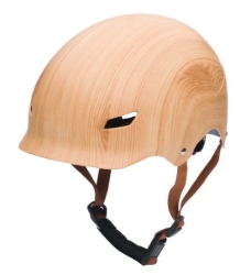 Bild von Trybike CoConuts Fietshelm S/M Hout-Design – Veilig & Verstelbaar – Vanaf ca. 5 jaar