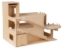 Van Dijk Toys Houten Garage – 2 verdiepingen met lift, naturel – 2+ Jaar