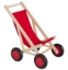 Van Dijk Toys Poppenbuggy – Naturel Hout met Rode bekleding – 2jr+