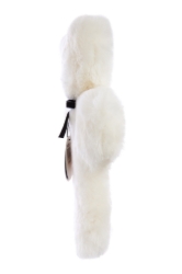 FLATOUTbear - Schapenwollen Knuffelbeer, 30 cm - Melkwit– Natuurlijk & Rustgevend – Vanaf 0 jaar